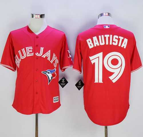 Toronto Blue Jays #19 Jose Bautista Red New Cool Base Canada Day Stitched Baseball Jersey,We sell and wholesale Toronto Blue Jays #19 Jose Bautista Red New Cool Base Canada Day Stitched Baseball Jersey on line form chian!